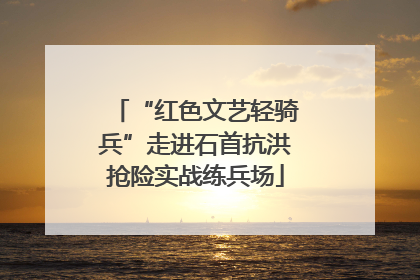 “红色文艺轻骑兵”走进石首抗洪抢险实战练兵场