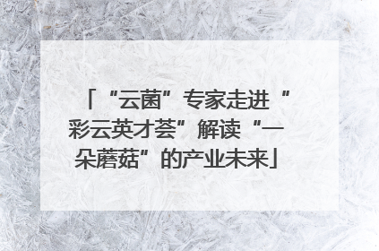 “云菌”专家走进“彩云英才荟”解读“一朵蘑菇”的产业未来