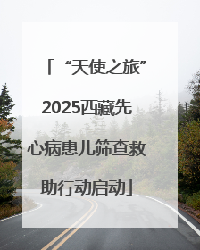 “天使之旅”2025西藏先心病患儿筛查救助行动启动