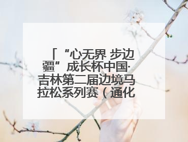 “心无界 步边疆”成长杯中国·吉林第二届边境马拉松系列赛（通化站）开赛