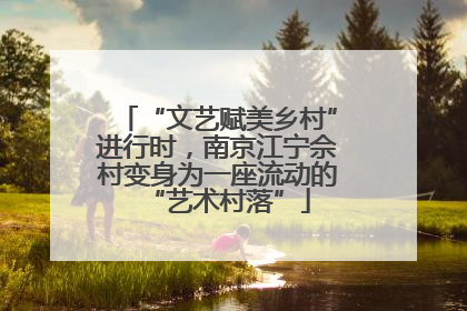 “文艺赋美乡村”进行时，南京江宁佘村变身为一座流动的“艺术村落”