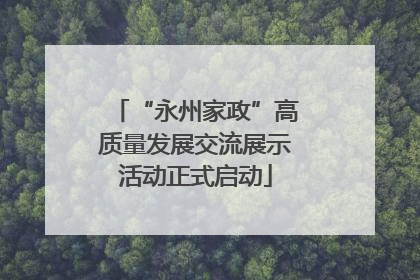 “永州家政”高质量发展交流展示活动正式启动
