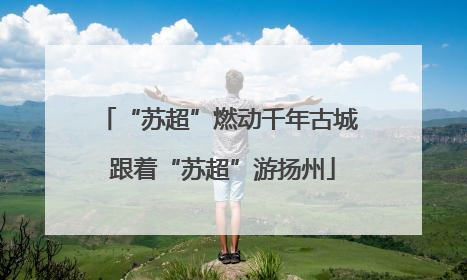 “苏超”燃动千年古城 跟着“苏超”游扬州