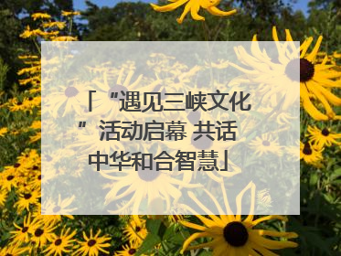 “遇见三峡文化”活动启幕 共话中华和合智慧