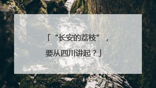 “长安的荔枝”，要从四川讲起？