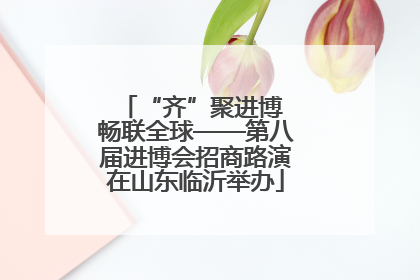 “齐”聚进博 畅联全球——第八届进博会招商路演在山东临沂举办