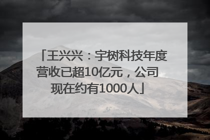 王兴兴：宇树科技年度营收已超10亿元，公司现在约有1000人