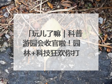 玩儿了嘛｜科普游园会收官啦！园林+科技狂欢你打卡了吗？