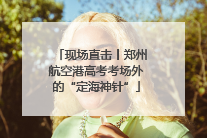 现场直击丨郑州航空港高考考场外的“定海神针”