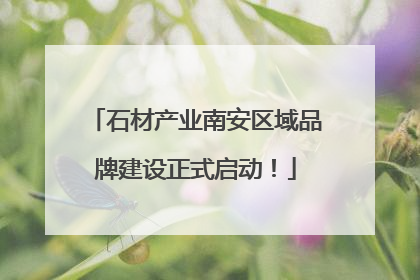 石材产业南安区域品牌建设正式启动！