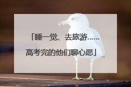 睡一觉、去旅游……高考完的他们聊心愿