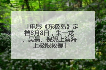 电影《东极岛》定档8月8日，朱一龙、吴磊、倪妮上演海上极限救援