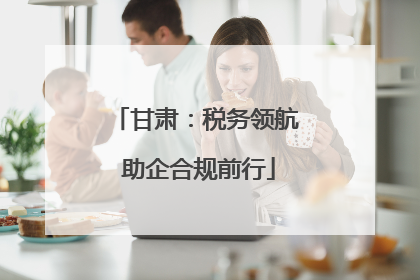 甘肃：税务领航 助企合规前行