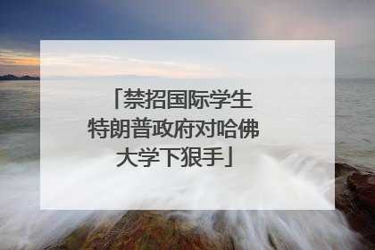 禁招国际学生 特朗普政府对哈佛大学下狠手