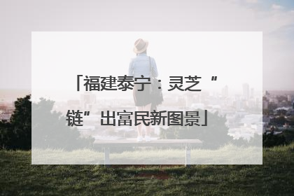 福建泰宁：灵芝“链”出富民新图景