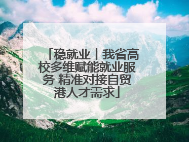 稳就业丨我省高校多维赋能就业服务 精准对接自贸港人才需求