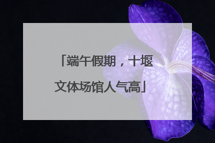 端午假期，十堰文体场馆人气高