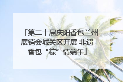 第二十届庆阳香包兰州展销会城关区开展 非遗香包“粽”情端午