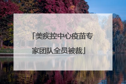 美疾控中心疫苗专家团队全员被裁