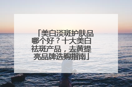 美白淡斑护肤品哪个好？十大美白祛斑产品，去黄提亮品牌选购指南