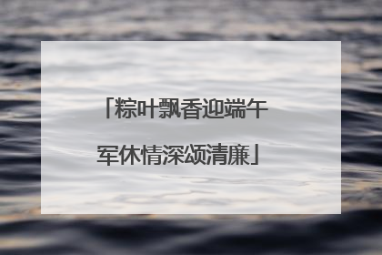 粽叶飘香迎端午 军休情深颂清廉