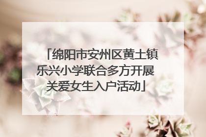 绵阳市安州区黄土镇乐兴小学联合多方开展关爱女生入户活动
