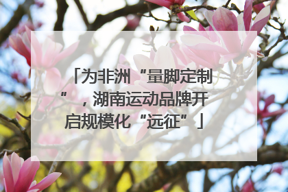 为非洲“量脚定制”，湖南运动品牌开启规模化“远征”