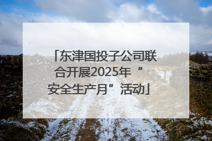 东津国投子公司联合开展2025年“安全生产月”活动