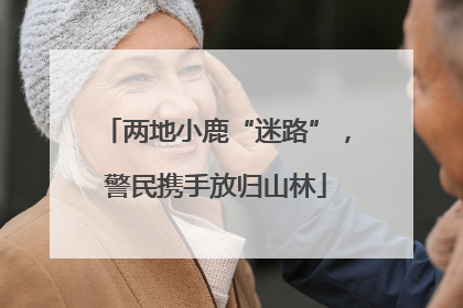 两地小鹿“迷路”，警民携手放归山林