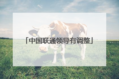 中国联通领导有调整