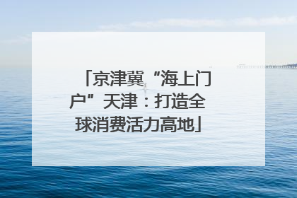 京津冀“海上门户”天津：打造全球消费活力高地