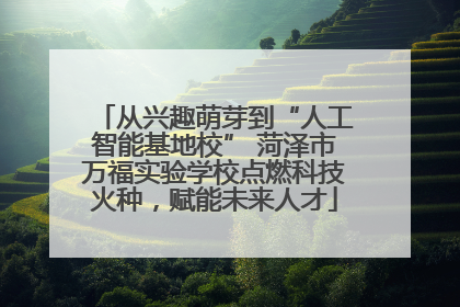 从兴趣萌芽到“人工智能基地校” 菏泽市万福实验学校点燃科技火种，赋能未来人才