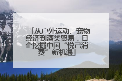 从户外运动、宠物经济到酒类贸易，日企挖掘中国“悦己消费”新机遇