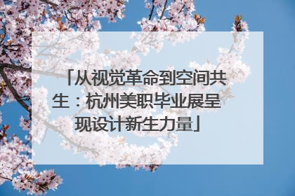 从视觉革命到空间共生：杭州美职毕业展呈现设计新生力量