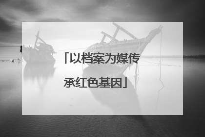 以档案为媒传承红色基因
