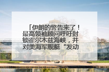 伊朗的警告来了！最高领袖顾问呼吁封锁霍尔木兹海峡，并对美海军舰艇“发动导弹袭击”