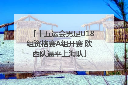 十五运会男足U18组资格赛A组开赛 陕西队逼平上海队
