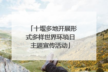 十堰多地开展形式多样世界环境日主题宣传活动