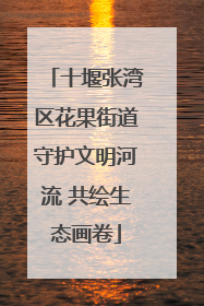 十堰张湾区花果街道守护文明河流 共绘生态画卷
