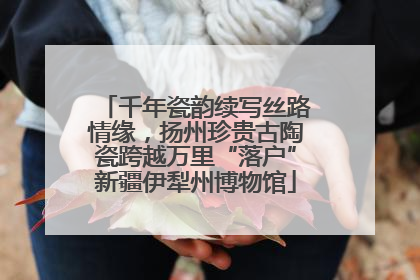 千年瓷韵续写丝路情缘，扬州珍贵古陶瓷跨越万里“落户”新疆伊犁州博物馆