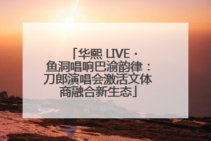 华熙 LIVE・鱼洞唱响巴渝韵律：刀郎演唱会激活文体商融合新生态