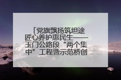 党旗飘扬筑坦途 匠心养护惠民生——玉门公路段“两个集中”工程暨示范桥创建项目圆满收官