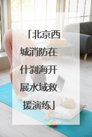北京西城消防在什刹海开展水域救援演练