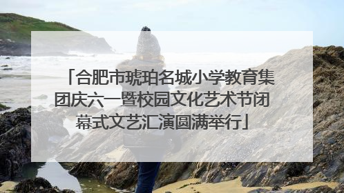 合肥市琥珀名城小学教育集团庆六一暨校园文化艺术节闭幕式文艺汇演圆满举行