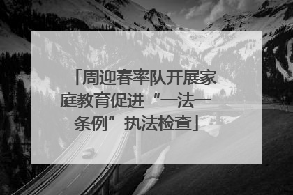 周迎春率队开展家庭教育促进“一法一条例”执法检查