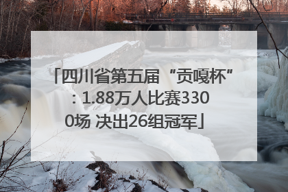 四川省第五届“贡嘎杯”：1.88万人比赛3300场 决出26组冠军