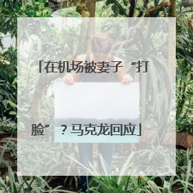 在机场被妻子“打脸”？马克龙回应