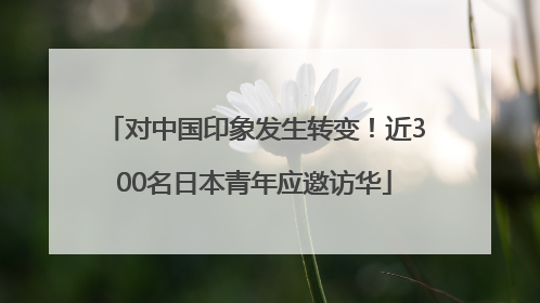 对中国印象发生转变！近300名日本青年应邀访华
