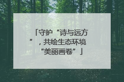 守护“诗与远方”，共绘生态环境“美丽画卷”