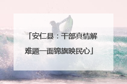安仁县：干部真情解难题一面锦旗映民心